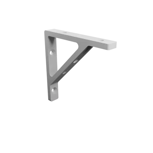 L-bracket 100×100 mm STL file, thickness 6 mm, hole diameter 6 mm