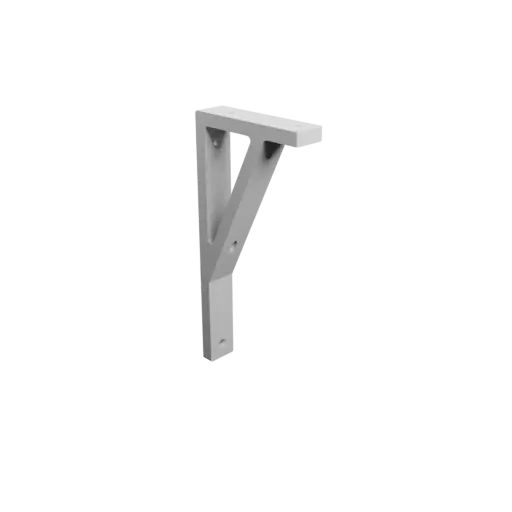 L-bracket 120×250 mm STL file, thickness 12 mm, hole diameter 6 mm