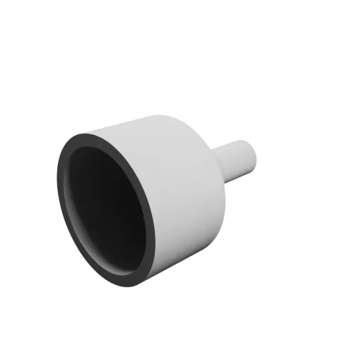 Tube adapter STL file ⌀ 25–7 mm (Length: 35 mm)