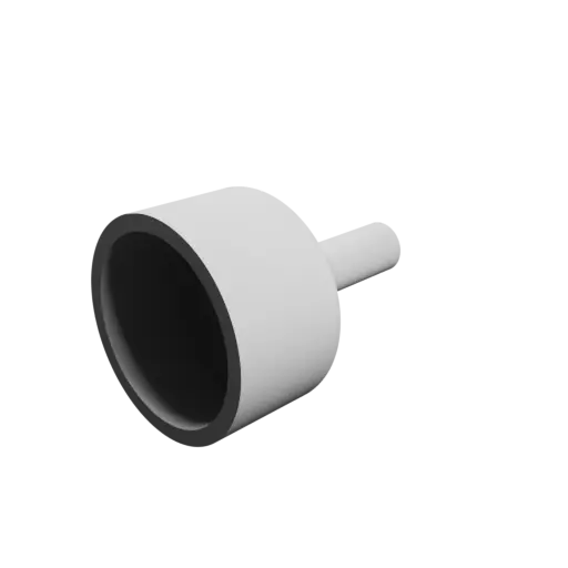 Tube adapter STL file ⌀ 27–7 mm (Length: 39 mm)