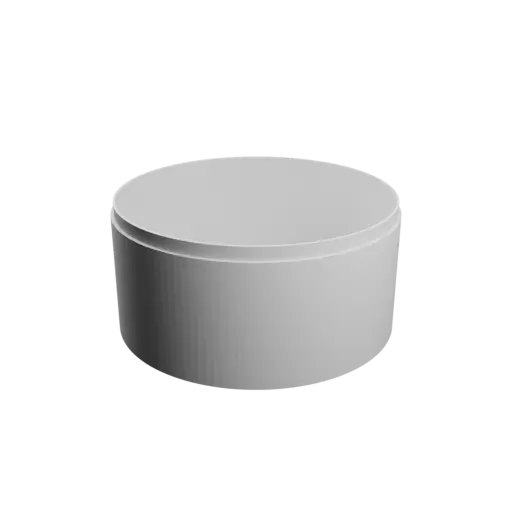 Round box with lid STL file ⌀ 110 mm - Height: 54 mm, Shell: 2 mm