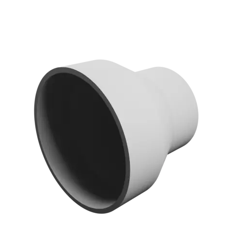 Tube adapter STL file ⌀ 200–140 mm (Length: 180 mm)