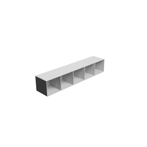 Small parts organizer with 5 drawers 75×70×75 mm STL file, thickness: 2 mm