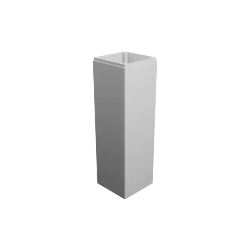 Enclosure with screw-mounted lid STL file: 77×77×300 mm