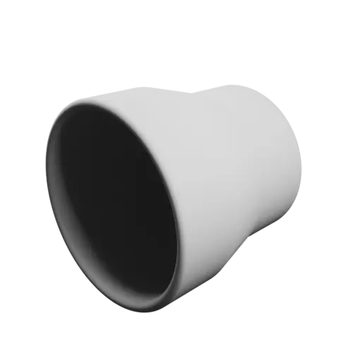 Tube adapter STL 3D file ⌀ 124–103 mm (Length: 120 mm)