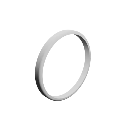Washer / Flat Gasket STL file ⌀ID: 50 mm ⌀OD: 55 mm thickness: 5 mm + fillet