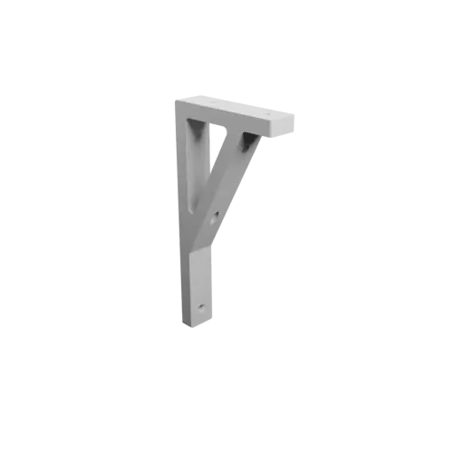 Mounting bracket 100×200 mm STL file, thickness 12 mm, hole diameter 5 mm
