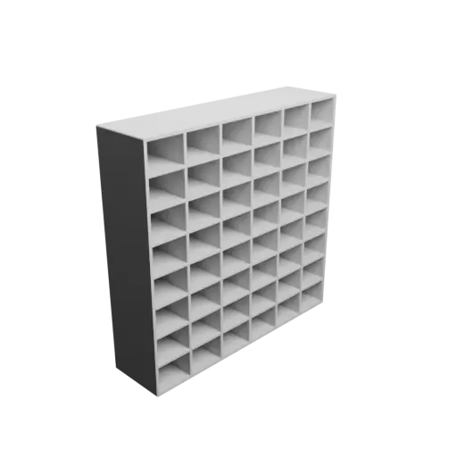 Small parts organizer with 48 drawers 40×30×70 mm STL file, thickness: 4 mm