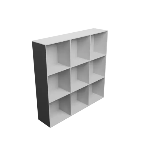 Small parts organizer with 9 drawers 75×75×50 mm STL file, thickness: 2 mm