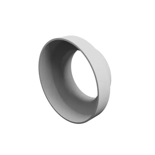 Tube adapter STL 3D file ⌀ 160–110 mm (Length: 65 mm)