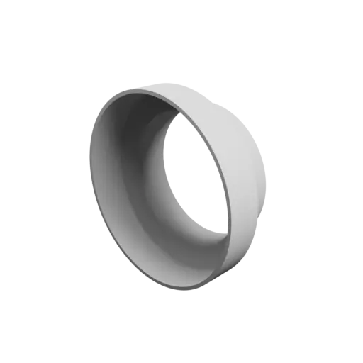 Tube adapter STL 3D file ⌀ 158–118 mm (Length: 65 mm)