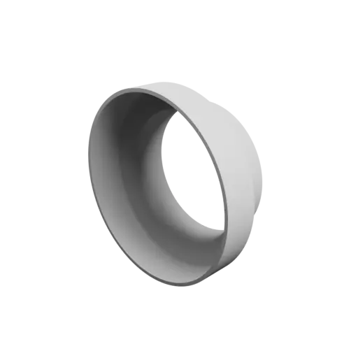 Tube adapter STL 3D file ⌀ 157–117 mm (Length: 65 mm)