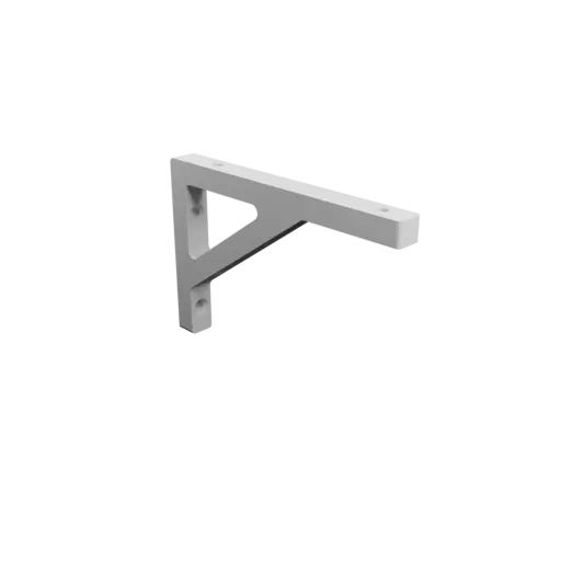 Shelf bracket 150×100 mm STL 3D file, thickness 12 mm, hole diameter 6 mm