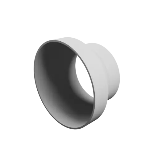 Tube adapter STL file ⌀ 158–118 mm (Length: 90 mm)