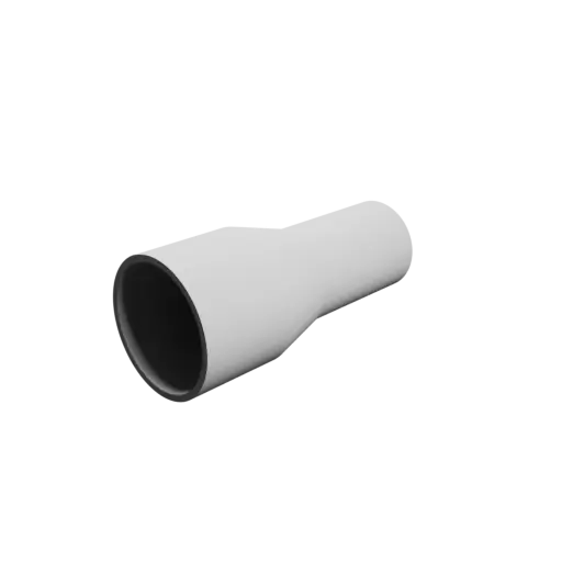 Tube adapter STL 3D file ⌀ 40–29 mm (Length: 90 mm)
