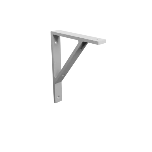 Shelf bracket 153×203 mm STL 3D file, thickness 7 mm, hole diameter 6 mm