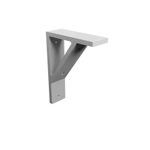 L-bracket 150×200 mm STL 3D file, thickness 10 mm, hole diameter 5 mm
