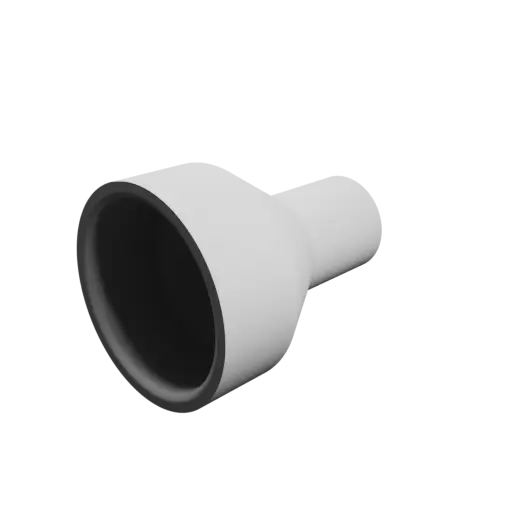 Tube adapter STL 3D file ⌀ 38–19 mm (Length: 50 mm)