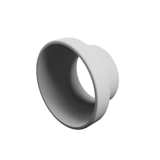 Tube adapter STL file ⌀ 110–80 mm (Length: 58 mm)