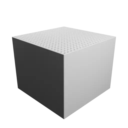 Multi-compartment box STL 3D file: 400 compartments of 3×3×80 mm