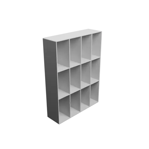 Small parts organizer with 12 drawers 40×80×50 mm STL 3D file, thickness: 2 mm