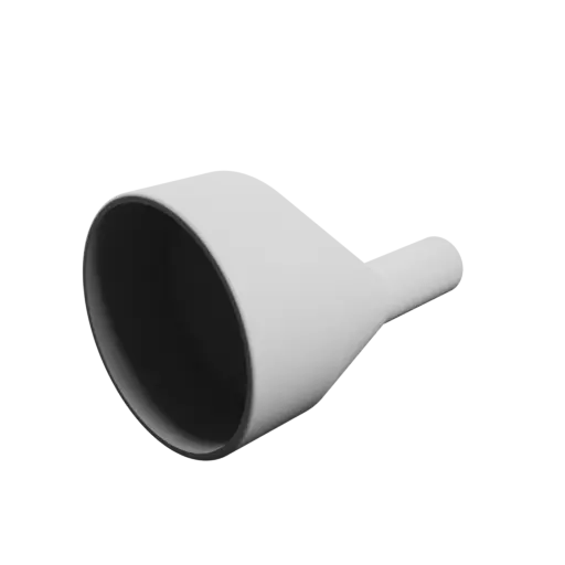 Tube adapter STL 3D file ⌀ 60–15 mm (Length: 75 mm)