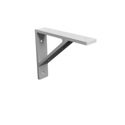Corner bracket 150×130 mm STL 3D file, thickness 6 mm, hole diameter 5 mm