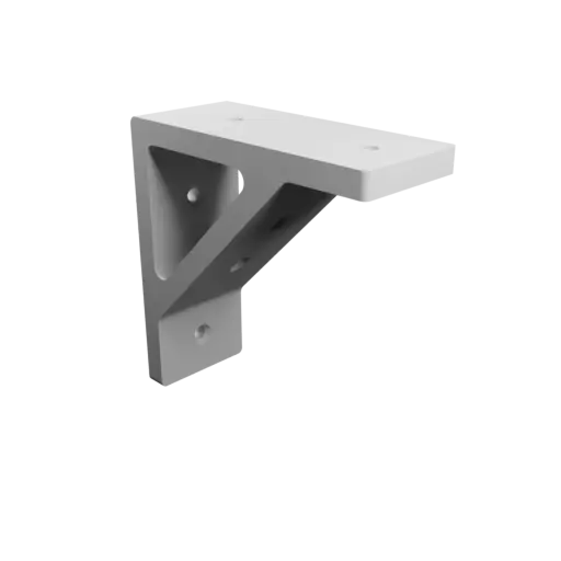 Mounting bracket 100×100 mm STL file, thickness 8 mm, hole diameter 5 mm