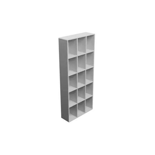 Small parts organizer with 15 drawers 25×40×25 mm STL file, thickness: 2 mm