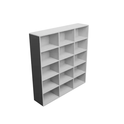 Small parts organizer with 15 drawers 40×25×25 mm STL 3D file, thickness: 2 mm