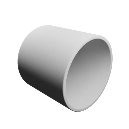Pot STL 3D file, inner: base Ø40 mm, top Ø40 mm, height 40 mm - wall thickness 2 mm