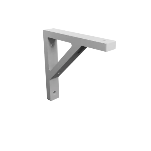 3D Model Angle bracket 150×150 mm STL 3D file, thickness 12 mm, hole diameter 6 mm