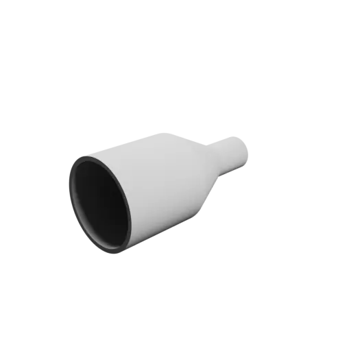 Tube adapter STL file ⌀ 40–16 mm (Length: 85 mm)