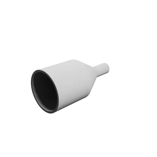 Tube adapter STL file ⌀ 40–12 mm (Length: 85 mm)