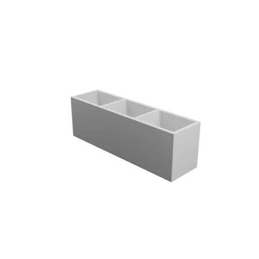 Multi-compartment box STL file: 3 compartments of 60×45×60 mm