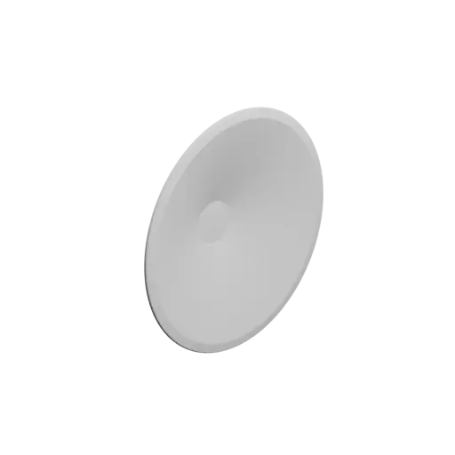 Container STL 3D file, inner: base Ø40 mm, top Ø200 mm, height 40 mm - wall thickness 6 mm