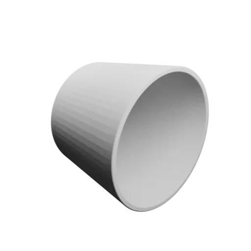 Pot STL file, inner: base Ø40 mm, top Ø50 mm, height 40 mm - wall thickness 2 mm