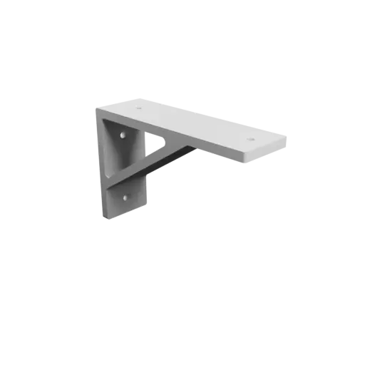 Right-angle bracket 170×110 mm STL file, thickness 8 mm, hole diameter 6 mm