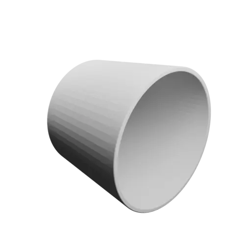 Bowl STL file, inner: base Ø100 mm, top Ø120 mm, height 100 mm - wall thickness 4 mm