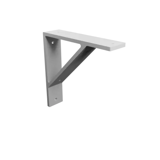 Corner bracket 210×210 mm STL file, thickness 8 mm, hole diameter 6 mm