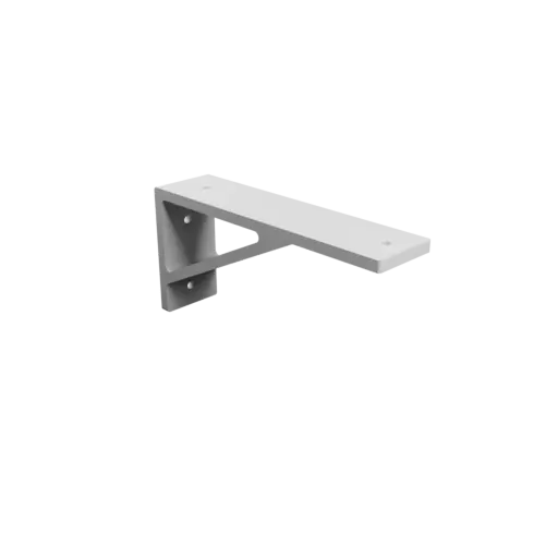 Support bracket 210×100 mm STL 3D file, thickness 8 mm, hole diameter 6 mm
