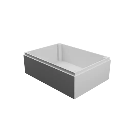 Enclosure with screw-mounted lid STL 3D file: 140×100×60 mm