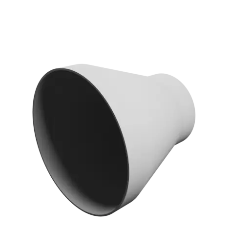 Tube adapter STL 3D file ⌀ 161–96 mm (Length: 150 mm)