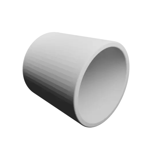 Bowl STL 3D file, inner: base Ø50 mm, top Ø55 mm, height 60 mm - wall thickness 4 mm