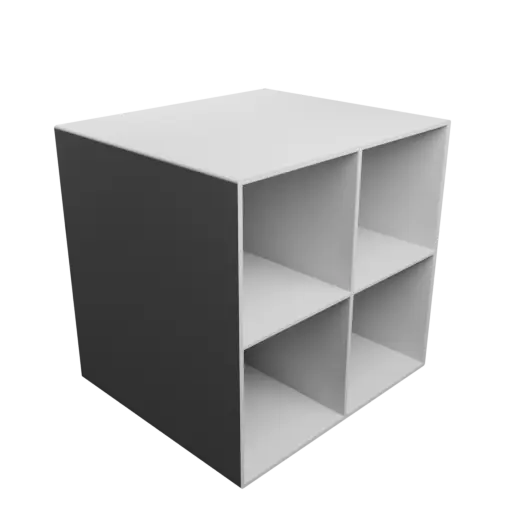 Small parts organizer with 4 drawers 80×80×150 mm STL file, thickness: 3 mm