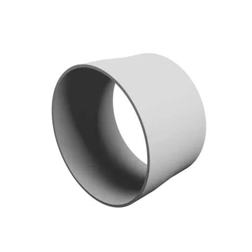 Tube adapter STL 3D file ⌀ 99–96 mm (Length: 60 mm)