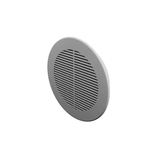 Round air vent STL 3D file ∅ 115 mm, slat angle: 10° with central reinforcement