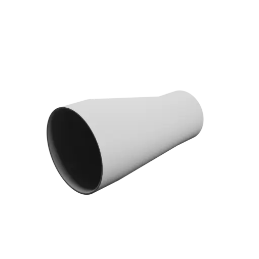 Tube adapter STL 3D file ⌀ 80–55 mm (Length: 140 mm)