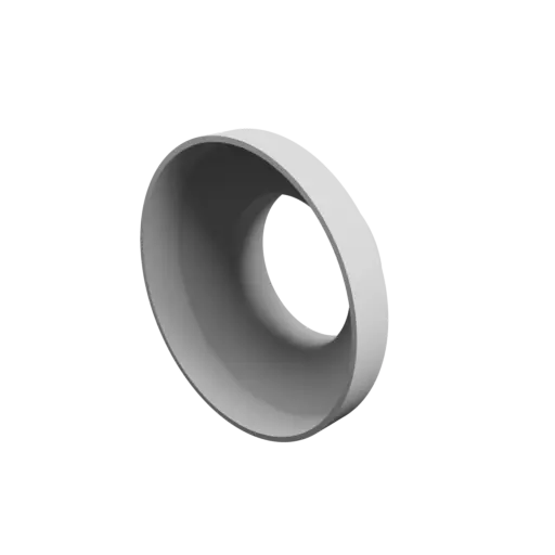 Tube adapter STL file ⌀ 104–60 mm (Length: 40 mm)