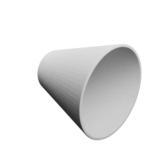 Container STL file, inner: base Ø100 mm, top Ø200 mm, height 200 mm - wall thickness 6 mm